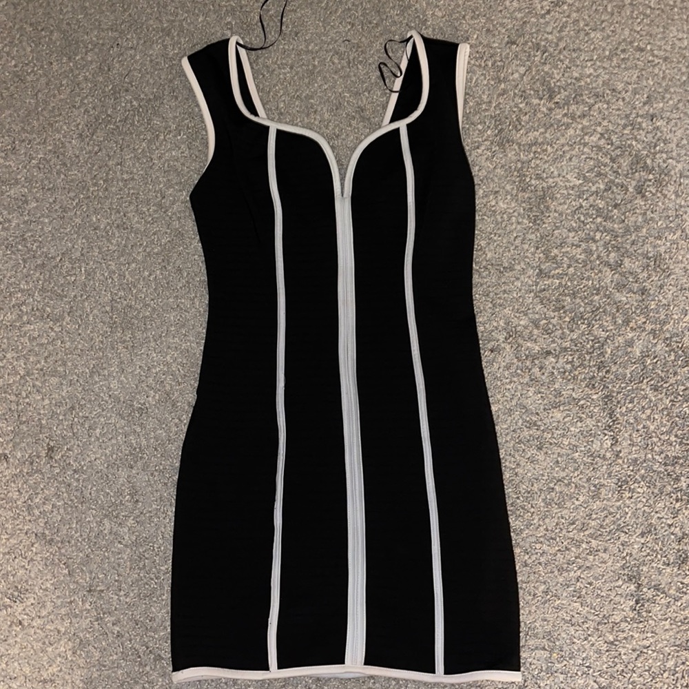 Black and white dress